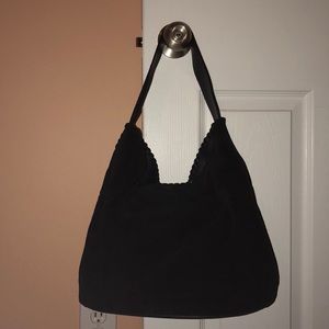 Tory Burch blue suede purse